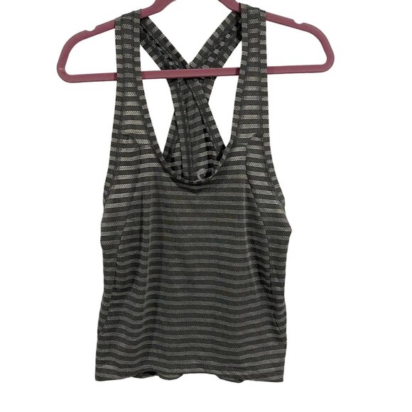Zyia Active Women's Nimbus Crisscross‎ Gray Tank Top Size S - Picture 1 of 8